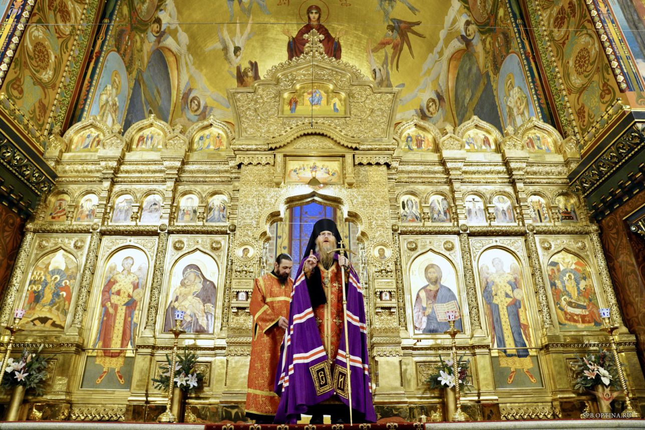 Архипастырский визит и служение наместника Оптиной пустыни епископа Иосифа 7-8 февраля